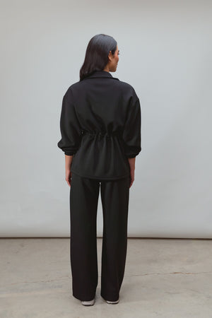 Ultra Soft Drawstring Set in Black