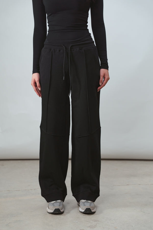 Drawstring Sweatpants in Black