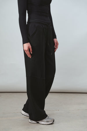Drawstring Sweatpants in Black
