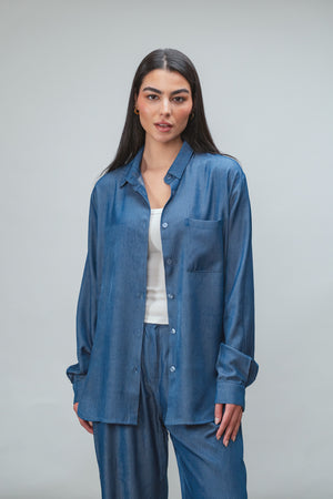True Blue Shirt in Dark Blue