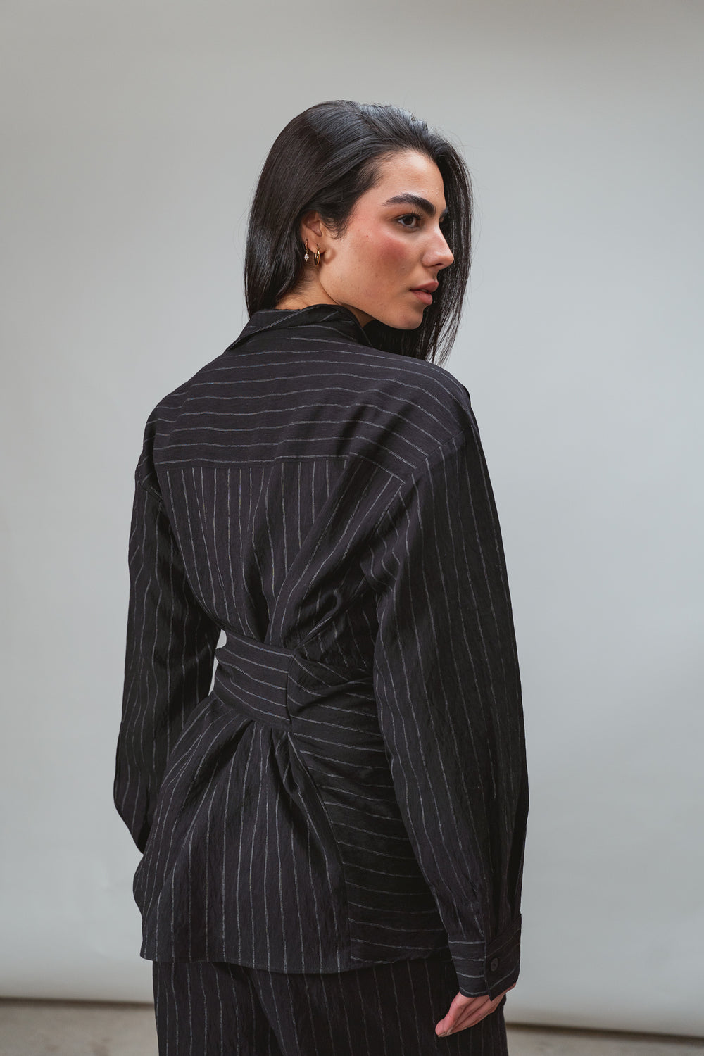 Shifted Top in Black