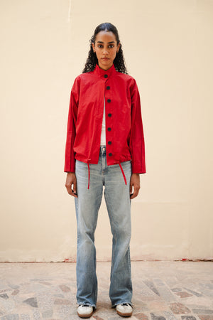 Bomber Jacket in Red