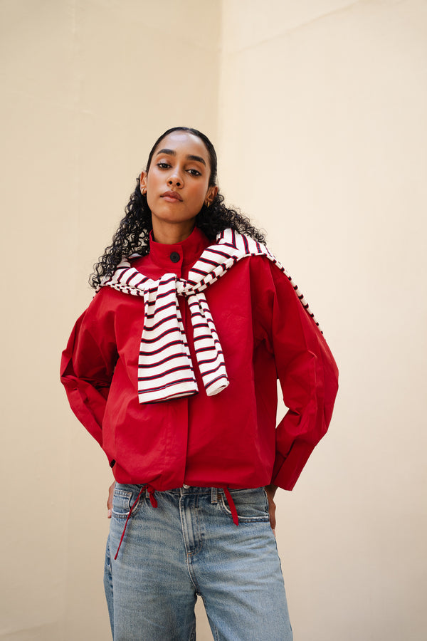 Bomber Jacket in Red