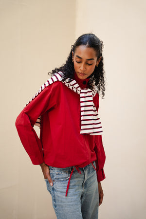 Bomber Jacket in Red