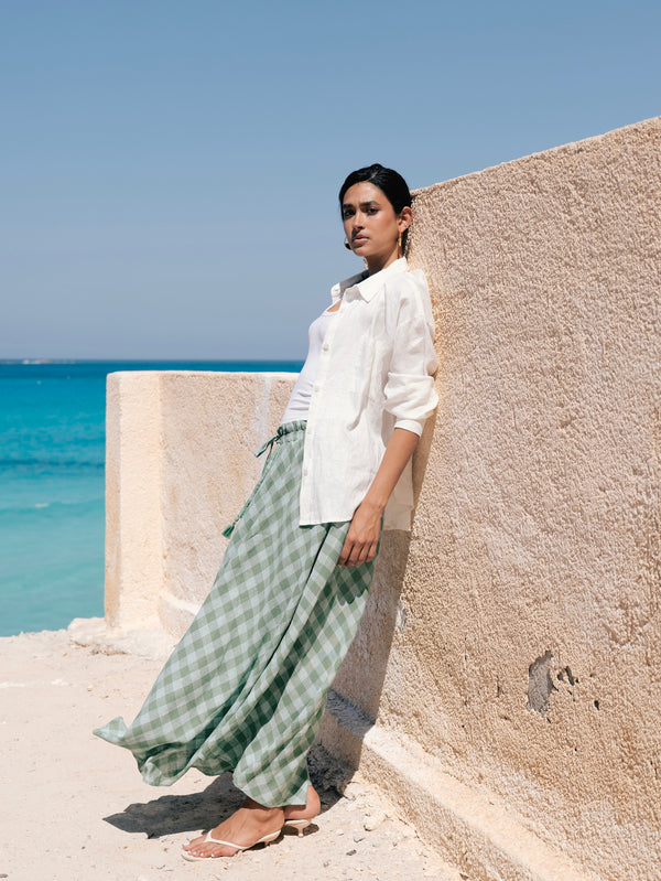 Green Checkered Skirt