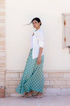 Green Checkered Skirt