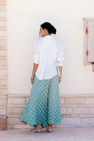 Green Checkered Skirt