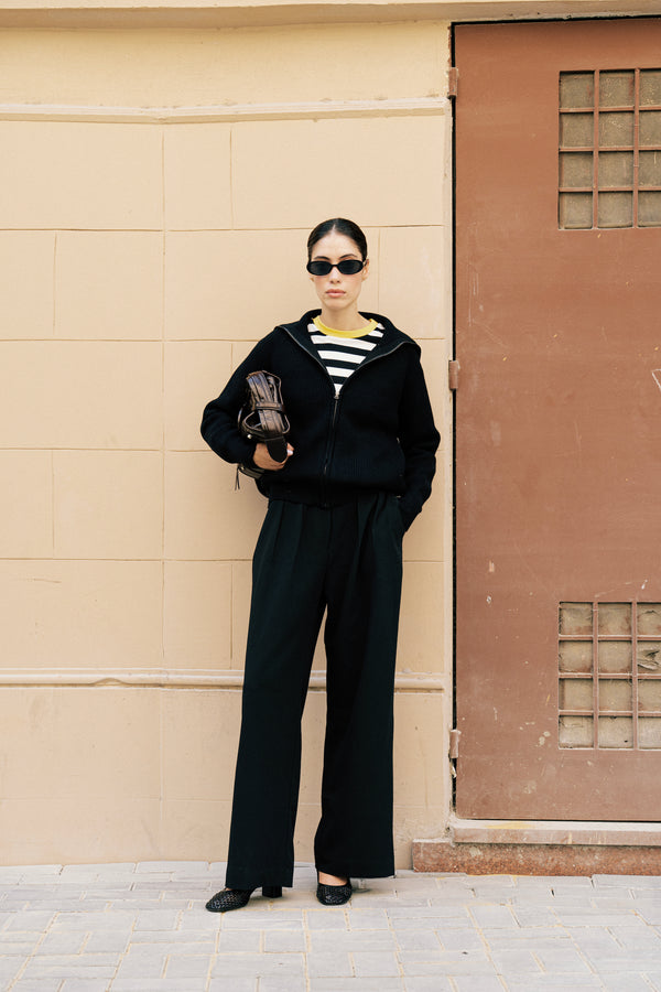 Knit Jacket in Black