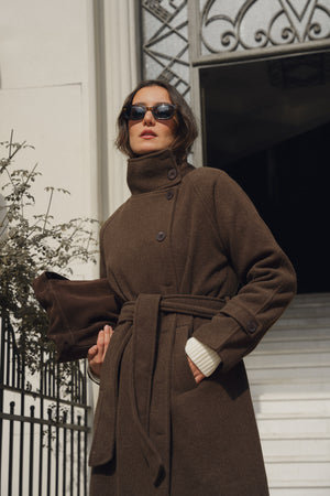 Classic Coat in Brown