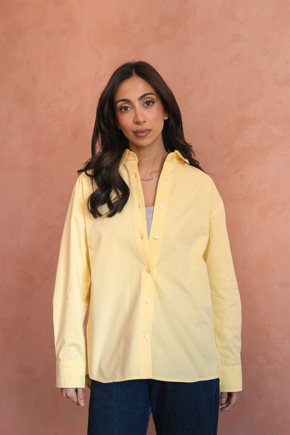 Poplin Shirt in Butter Yellow