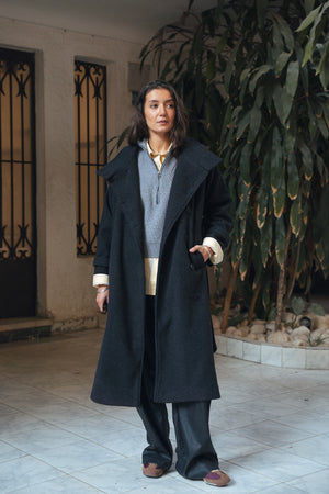 Classic Coat in Dark Grey