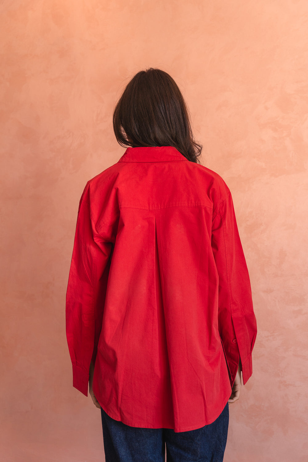 Poplin Shirt in Red
