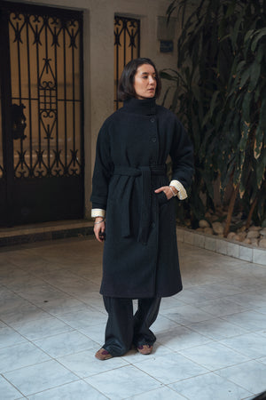 Classic Coat in Dark Grey