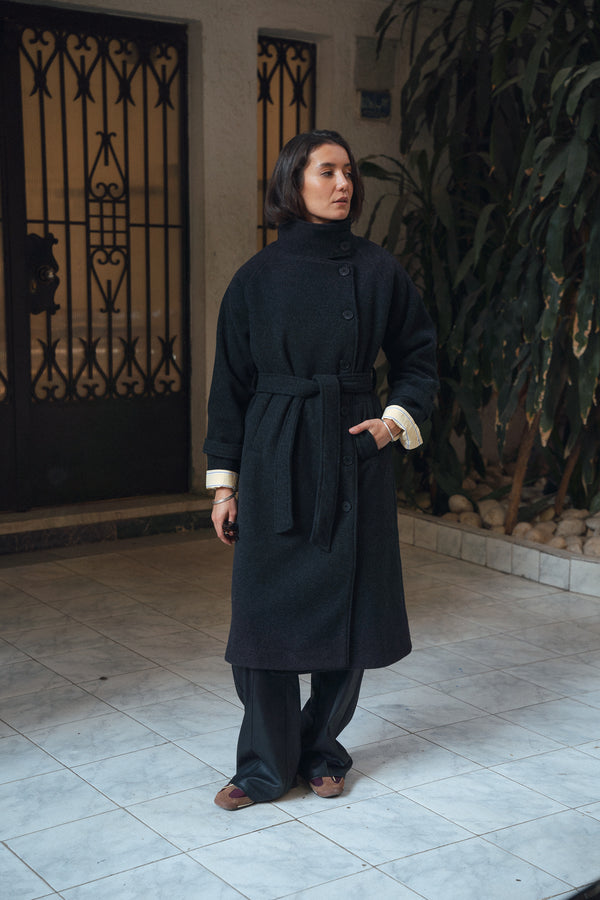 Classic Coat in Dark Grey