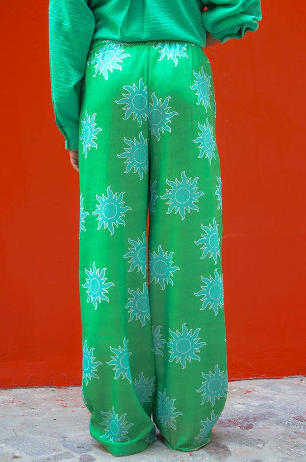 Linen Pants in Green