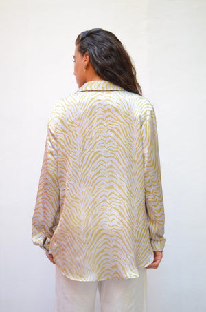 Printed Satin Shirt
