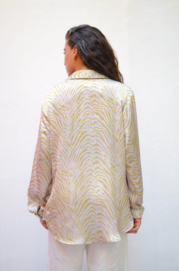 Printed Satin Shirt