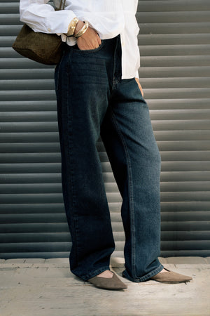Denim Pants in Dark Blue