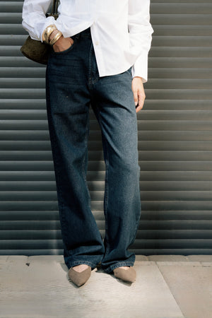 Denim Pants in Dark Blue