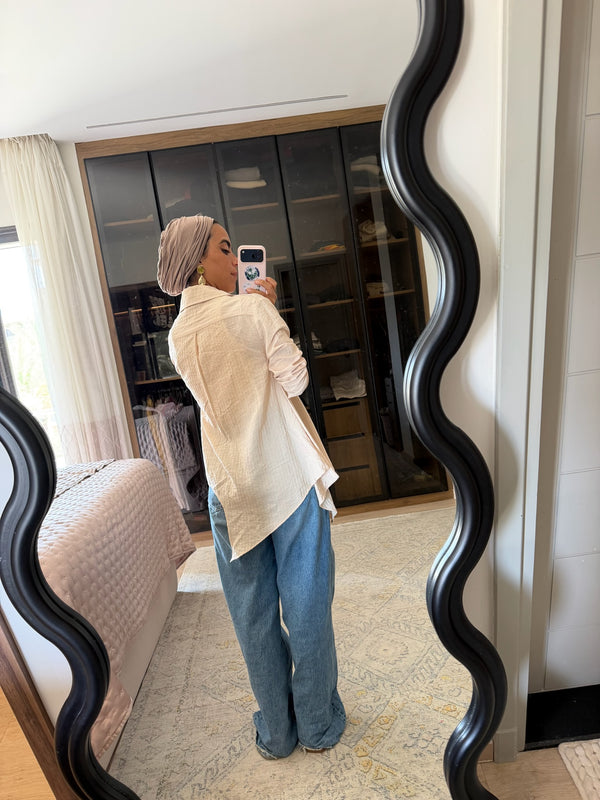 Bottom Line Shirt in Beige