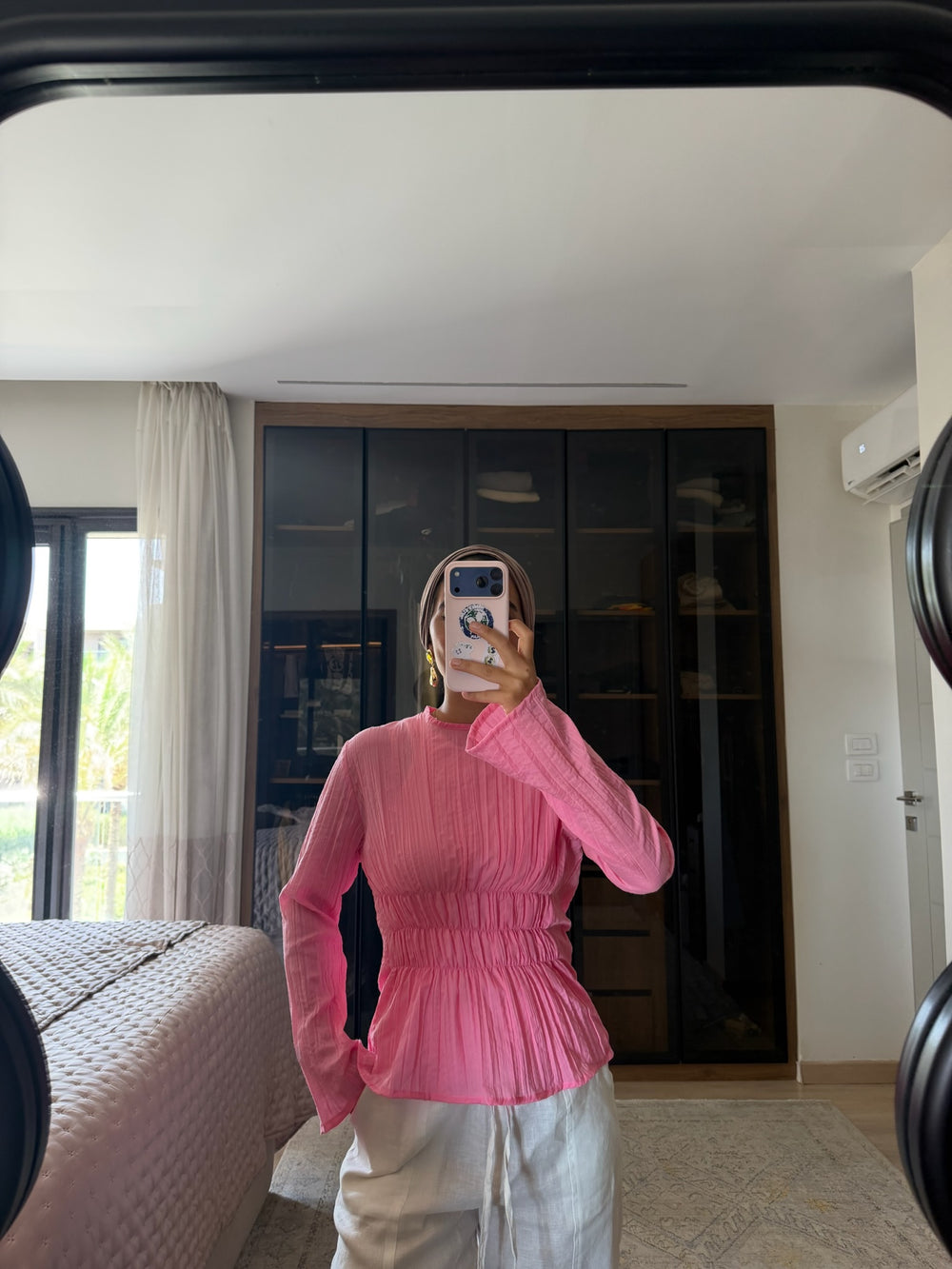 Ruched Top in Pink