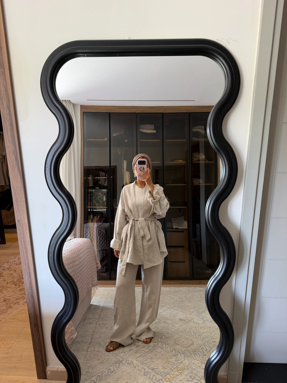 Linen Kimono in Beige
