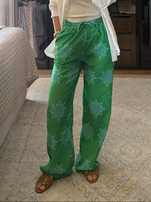 Linen Pants in Green