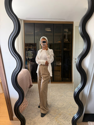 Gutsy Trousers in Beige
