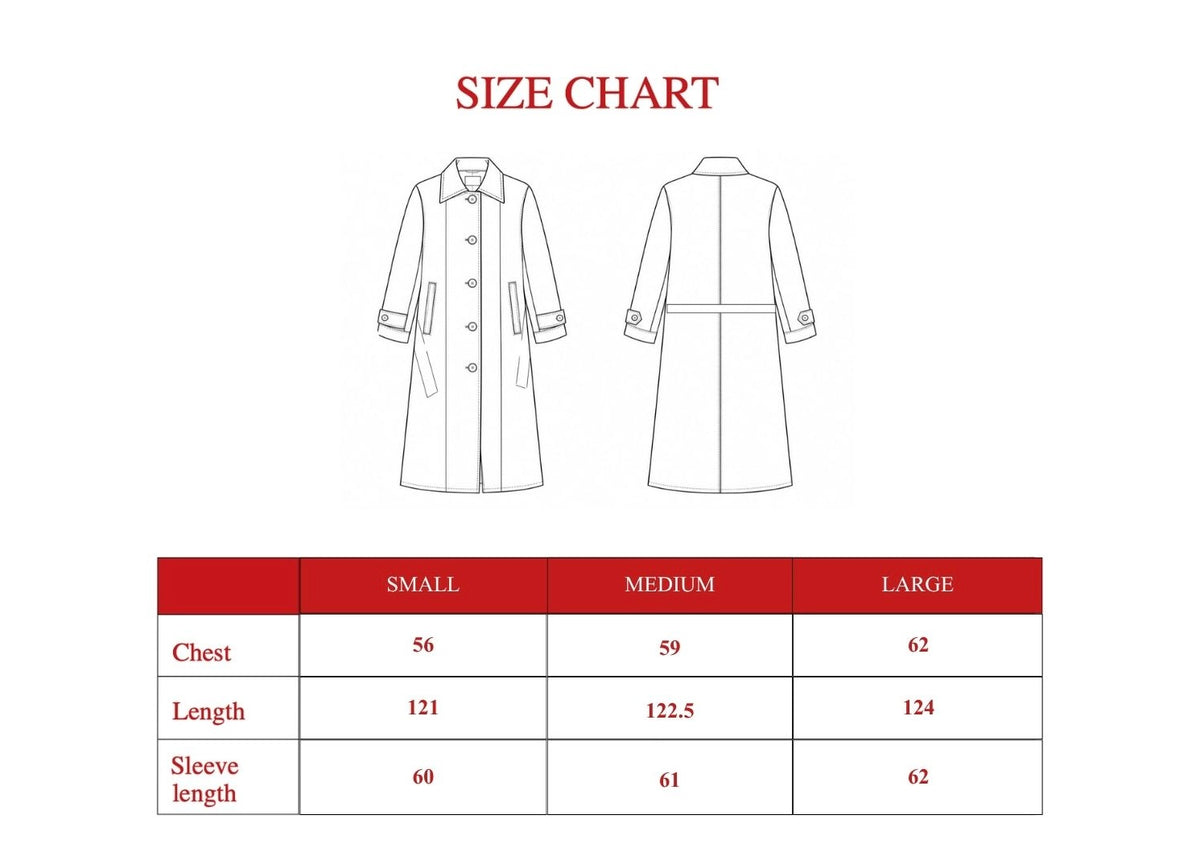 Product size guide