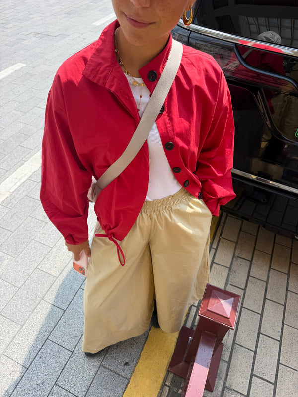 Bomber Jacket in Red