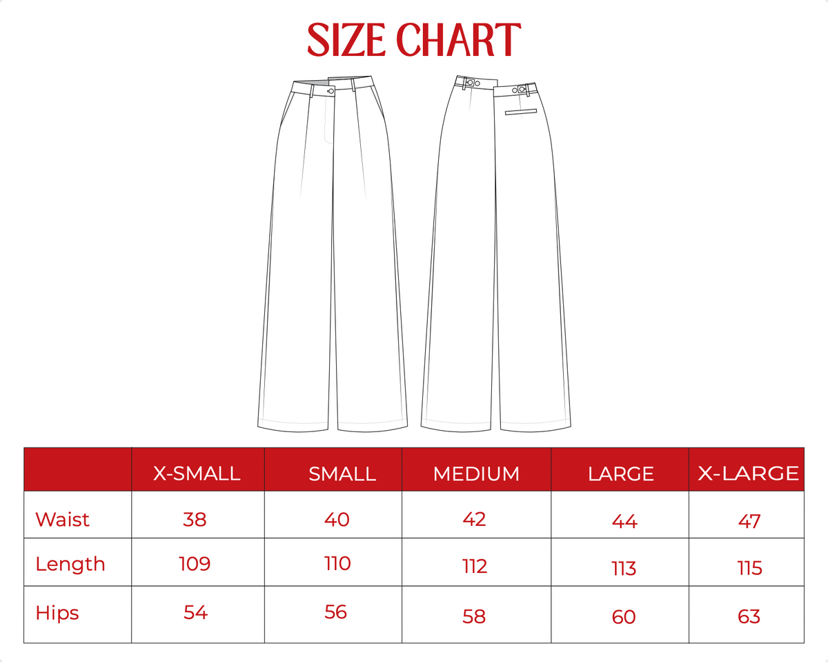 Product size guide