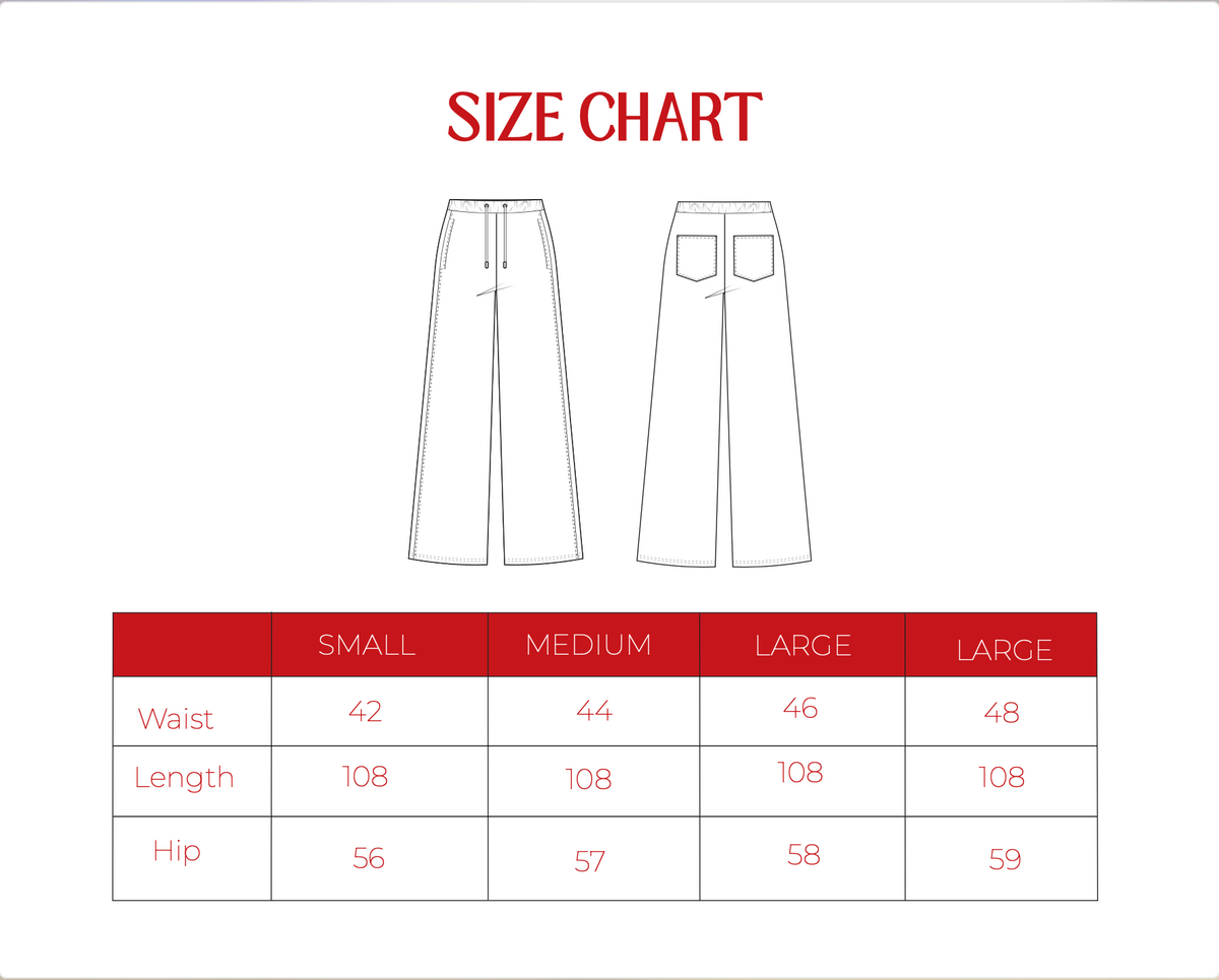 Product size guide