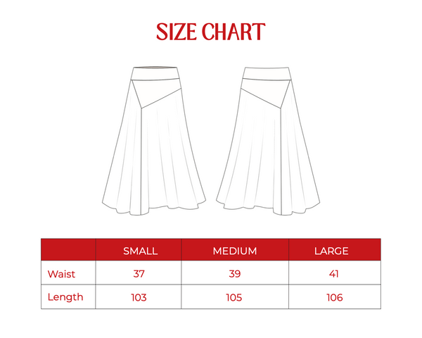 Multi Cut Skirt in Brick