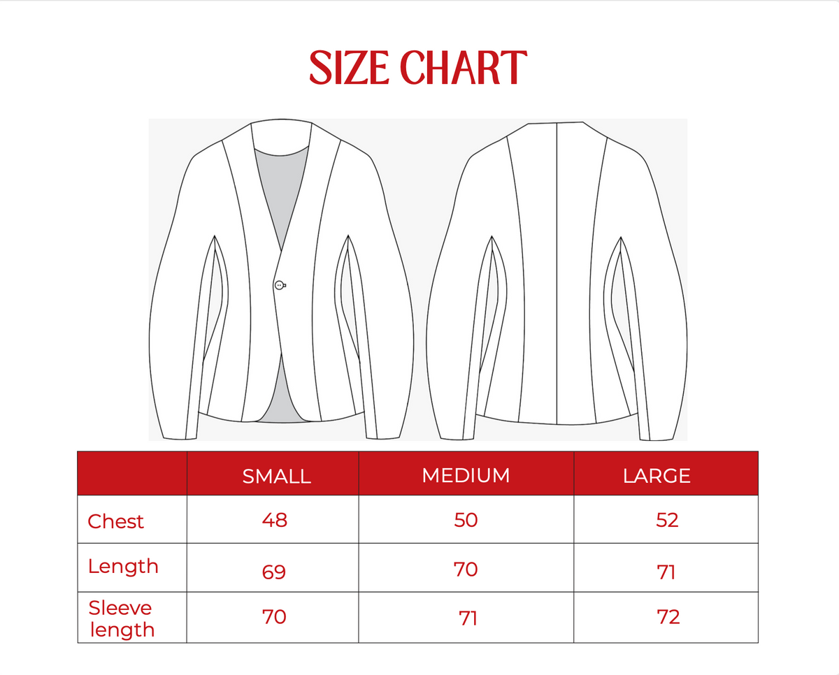 Product size guide
