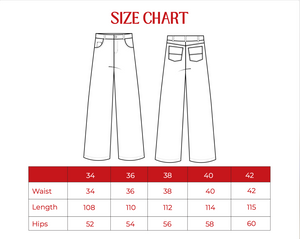 Wide Leg Denim Pants