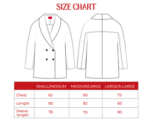 Double Breasted Cardigan in Dark Grey