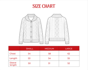 Cable Knit Sweater in Navy