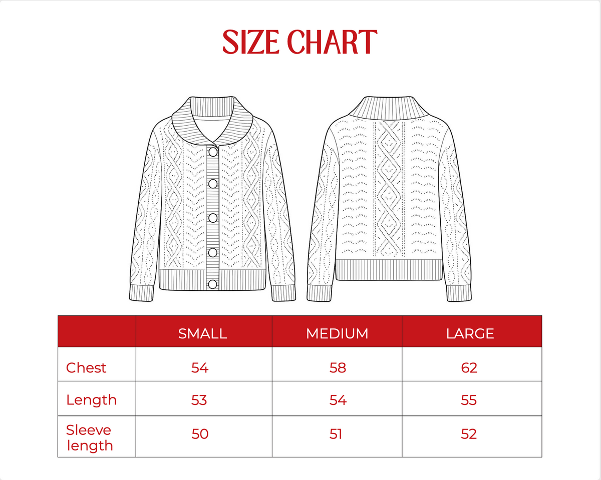 Product size guide