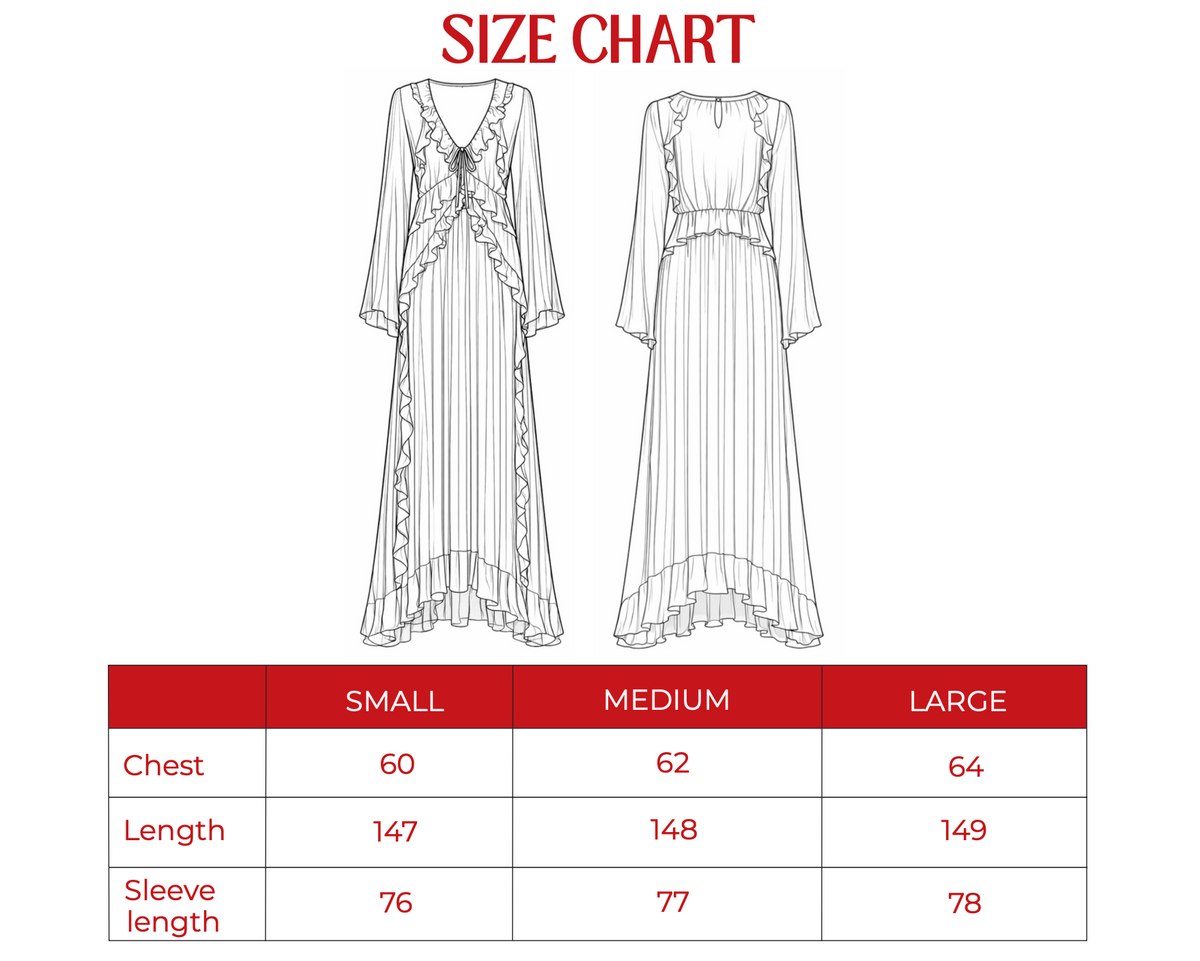 Product size guide