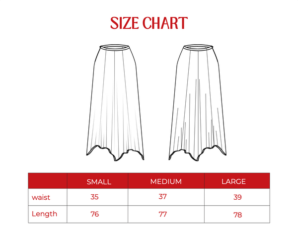 Crinkled Chiffon Skirt in Brown