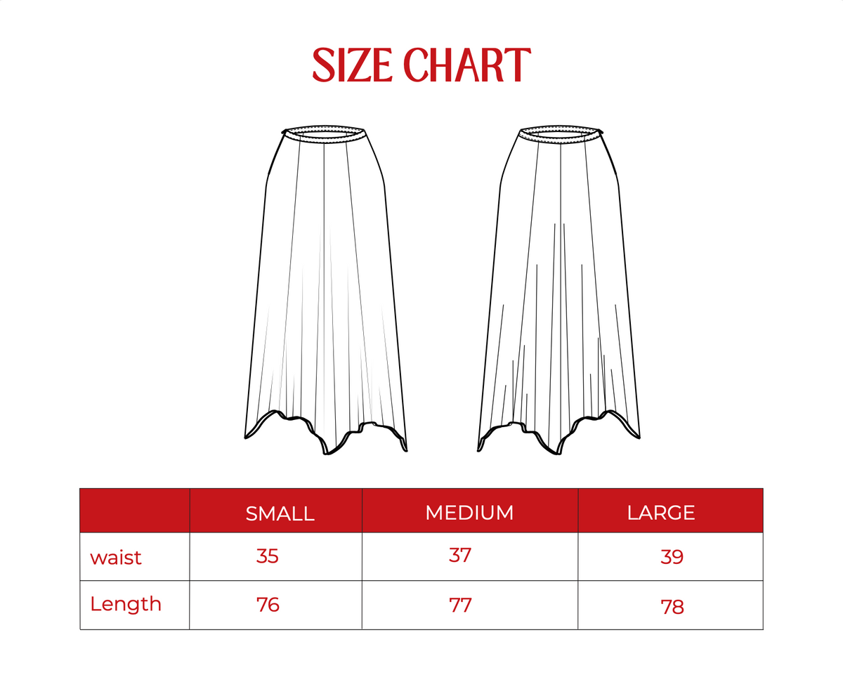 Product size guide