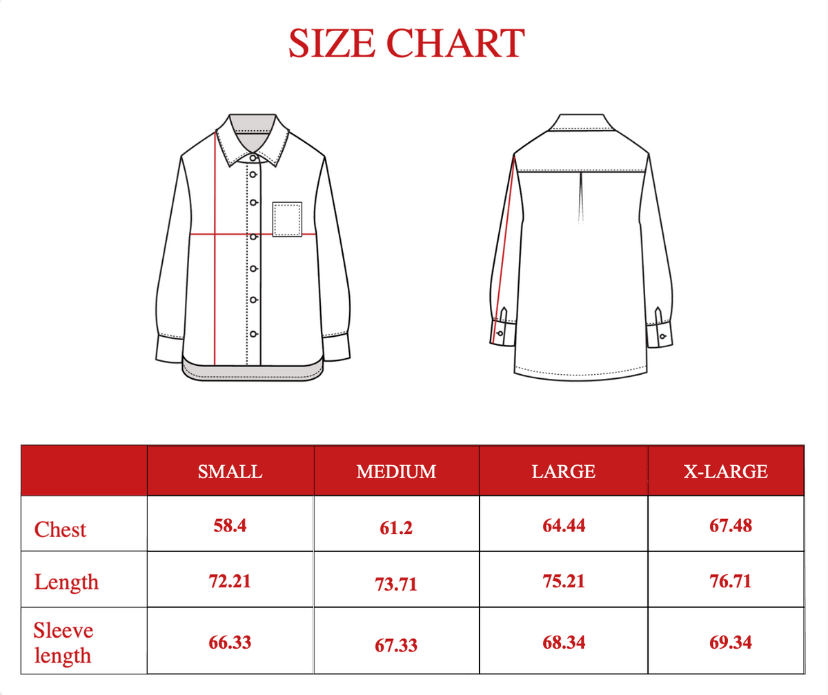 Product size guide