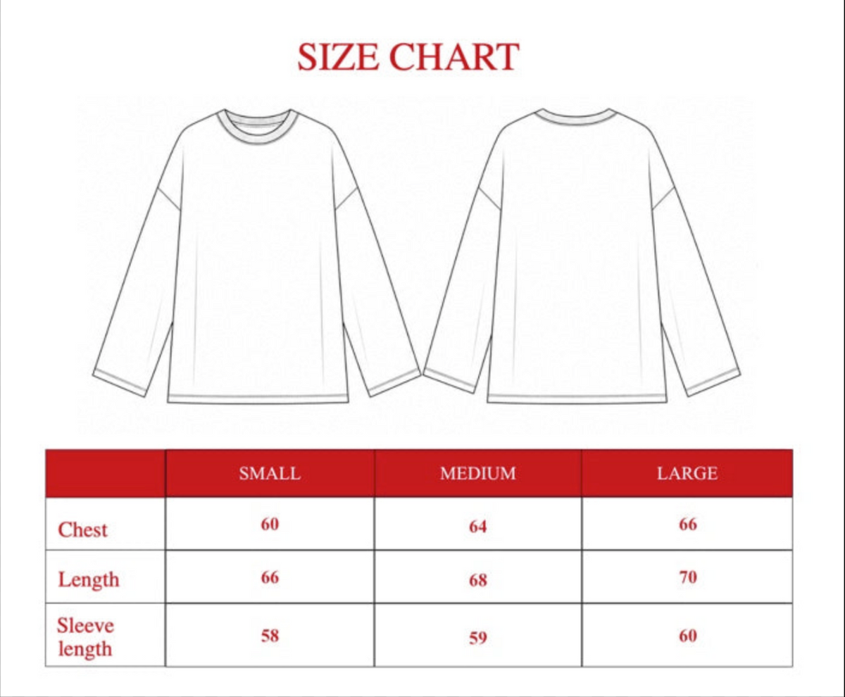 Product size guide
