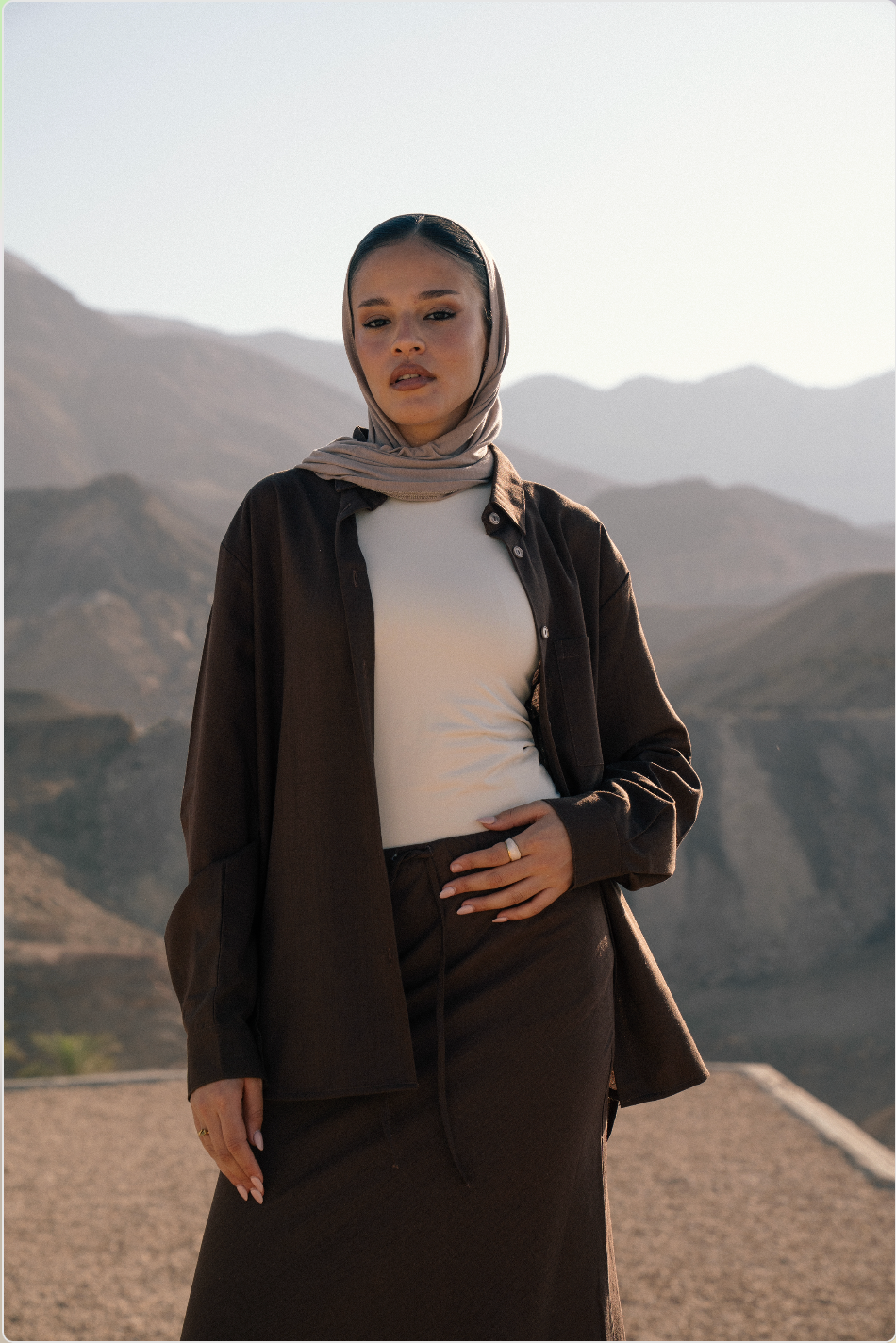 Brown Linen Shirt