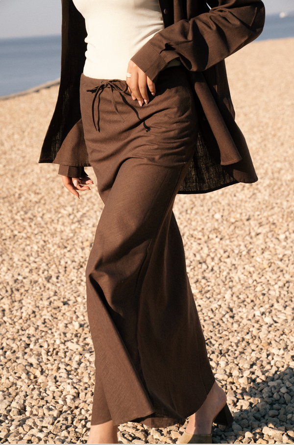 Brown Linen Shirt