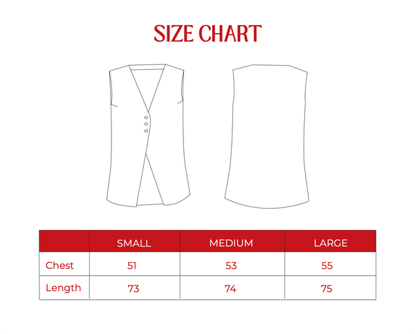 Curved Midline Vest in Light Grey