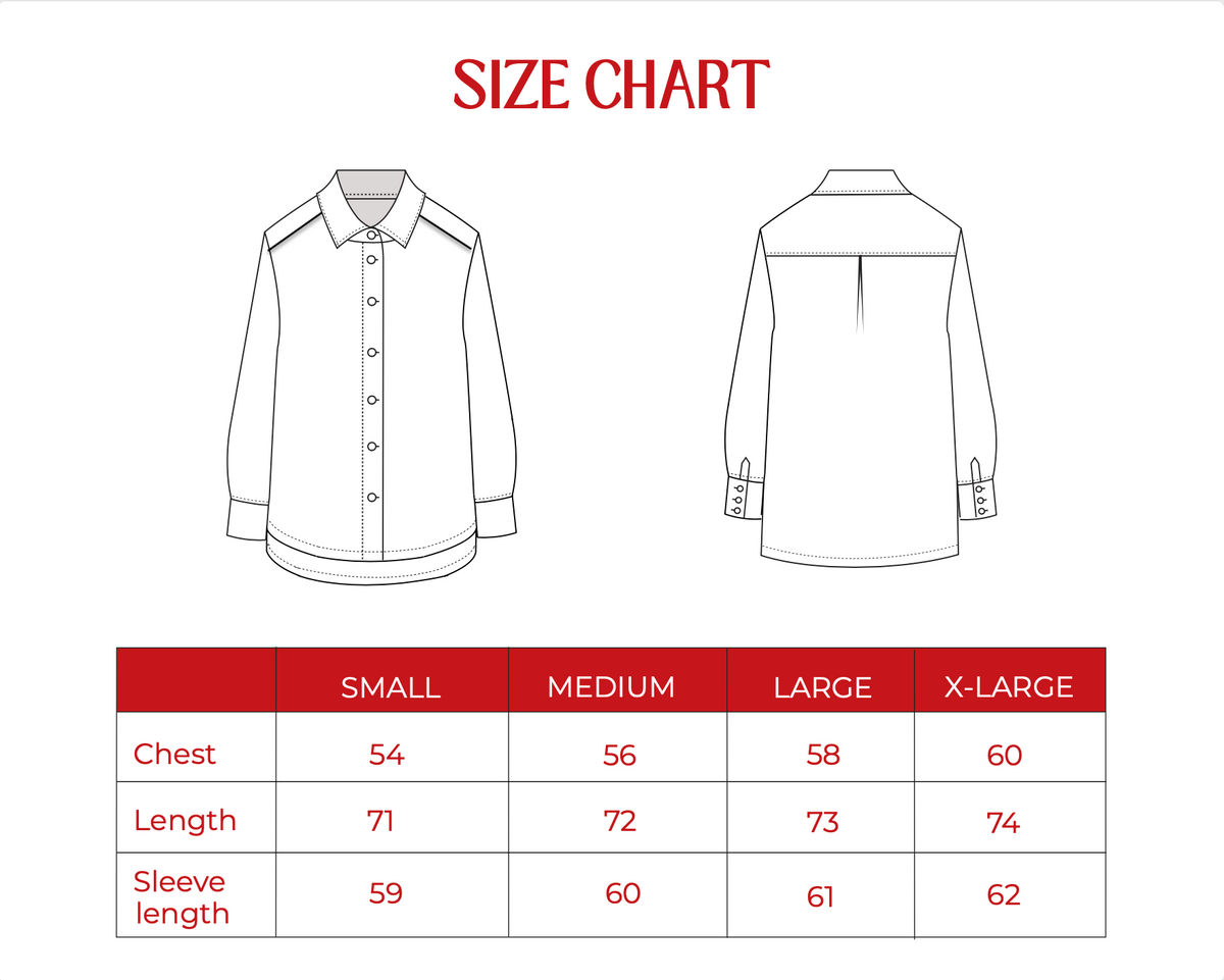 Product size guide