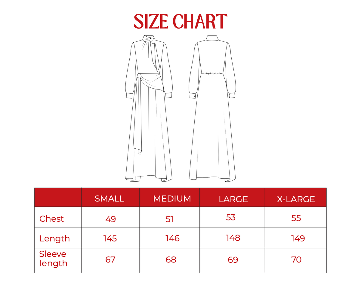 Product size guide