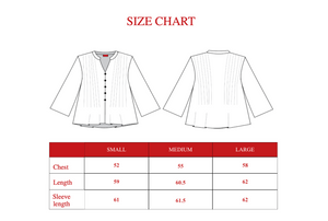Pleated Linen shirt in White