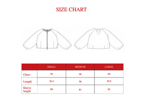 Linen Bomber Jacket in Red